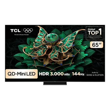 Smart Tv Tcl 65 Polegadas Qled Mini Led 4k C7k Wifi Bluetooth Google Tv 4 Hdmi 144hz Hdr10+ 65c7k