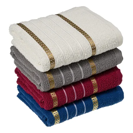 Kit 04 Toalhas Rosto Premium - Macia Confortável Laune Haus Cor Sortidas Lisa