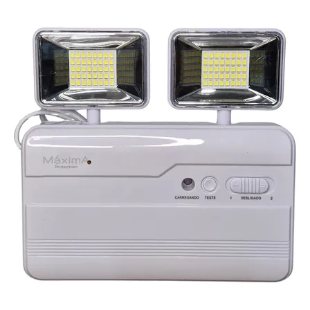 Luminaria Iluminação Luz Lampada Led De Emergencia 6 Horas De Autonomia 2200 Lumens Portatil Acampamento
