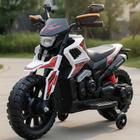 Mini Moto 6v Elétrica Infantil Pedal Com Som E Farol De Led Cor Branco Voltagem Do Carregador 110v/220v