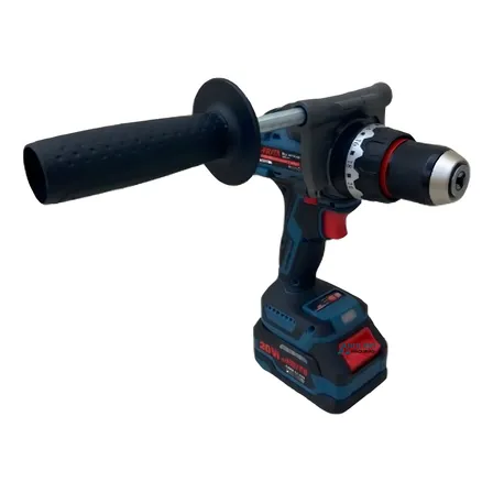 Parafusadeira E Furadeira De Impacto Com 2 Baterias Cor Azul-aço Frequência 50 Hz 60 Hz