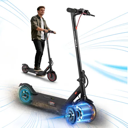 Honeywhale M2 Pro Patinete Elétrico Adulto, 500w Scooter Elétrica, Velocidade Máxima De 32 Km/h, 22 Km Autonomia Máxima, Honey Whale Patinete Dobrável Com Aplicativo Bluetooth Preto