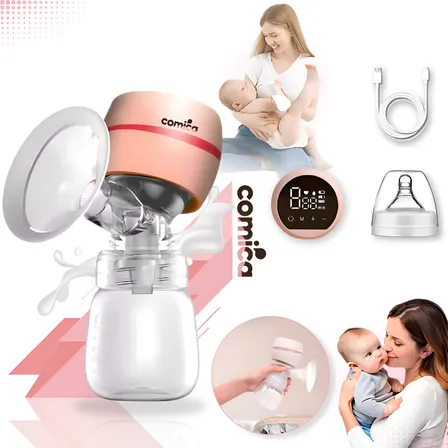 Bomba De Tirar Leite Materno Comica Portátil Mamadeira Extratora Amamentação Armazenamento