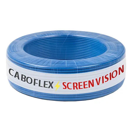 Cabo Elétrico Flexível 2,5mm Rolo Com 100 Metros Screen Vision Azul