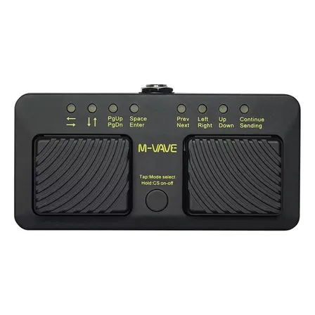 M-Vave VAVE368 Pedal de giro de página sem fio preto