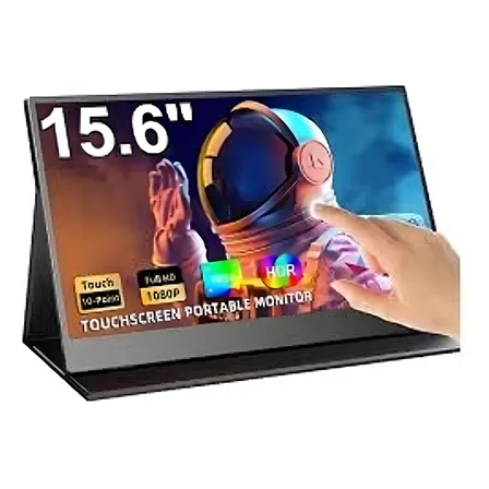 Monitor Portatil Touch Screen Gamer15.6 Full Hd 100% Rgb Ips Preto