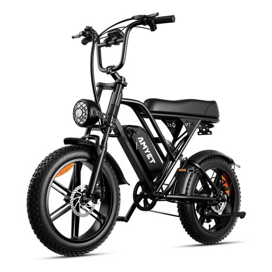 Bicicleta Elétrica Amyet G60 1500w Com Freios Hidráulicos Preto