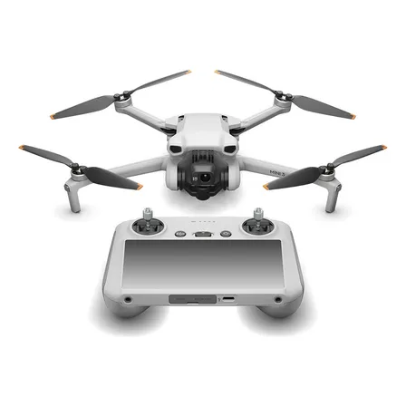 Drone Dji Mini 3 (dji Rc) + Fly More Combo Com Tela - Dji033 Cor Cinza
