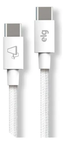 Cabo Usb-c 3.0a Tc602 Branco 2 Metros ELG