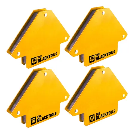 Kit Com 4 Unidade Esquadro Magnético Com Ima Para Solda 12kg