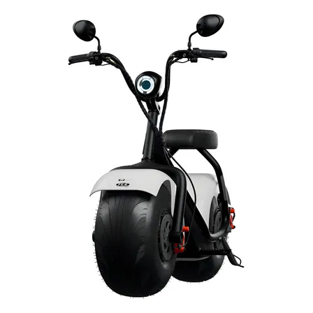 Scooter Elétrica 1000w Tui Pop Moto Patinete Cor Preto Branco