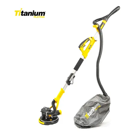 Lixadeira de Parede Telescópica 110-180cm 880W 5 Velocidades Disco 225mm com Maleta - Titanium Platina