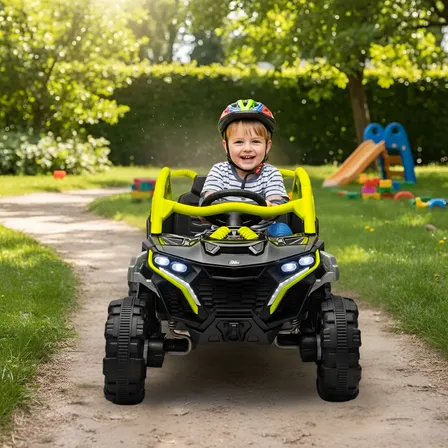 Carro Elétrico Infantil Quadriciclo Utv Controle Remoto Cor Verde