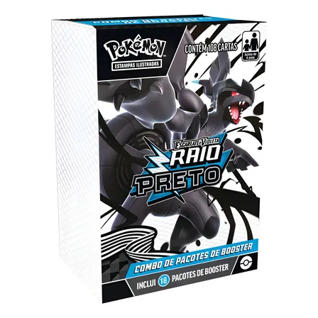 Booster Box Raio Preto Pokémon Combo De Booster Copag 10.5 Idioma Português