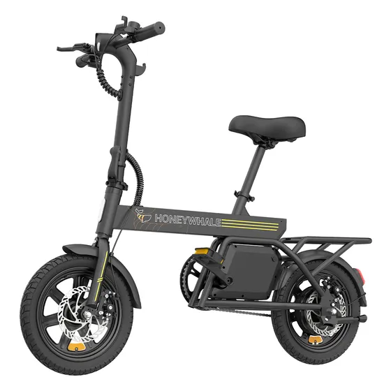 Honeywhale B20 Bicicleta Elétrica Adulto, 440w-35km-25km/h-120kg, Scooter Motor-bike-autonomia-velocidade Máxima-carga-fat-dobravel, 14 Aro, Freios A Disco Dianteiros E Traseiros, Honey Whale Ebike
