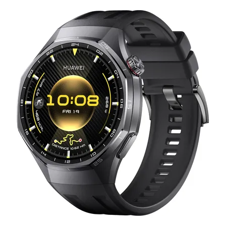 Smartwatch Huawei Watch Gt 6 Pro 46mm Bateria Com Autonomia De Até 21 Dias Mais De 100 Modos Esportivos Corrida De... Preto Prateado-escuro