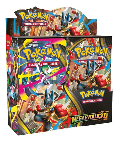 Box De Cartas Pokémon Megaevolução Pokémon Tcg Colecionáveis Português