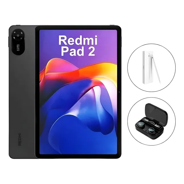 Tablet Xaiomi Redmi Pad 2 11'' 256gb 8 Ram + Fone + Caneta Preto