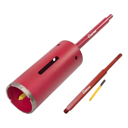 Kit Serra Copo Diamantada 65x150mm + Haste Sds 200mm Cortag