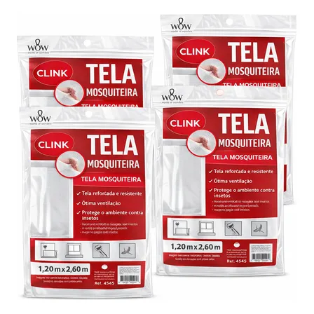 Kit 4 Tela Mosquiteira Janela Velcro Ajustável Anti Insetos Wow World Of Wonders