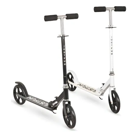 Patinete Infantil Juvenil 2 Rodas Dobrável Branco, Preto Cor Branco