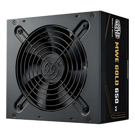 Fonte Cooler Master Mwe Gold 650 V3, 650w, Atx 3.1, 80 Plus Preto