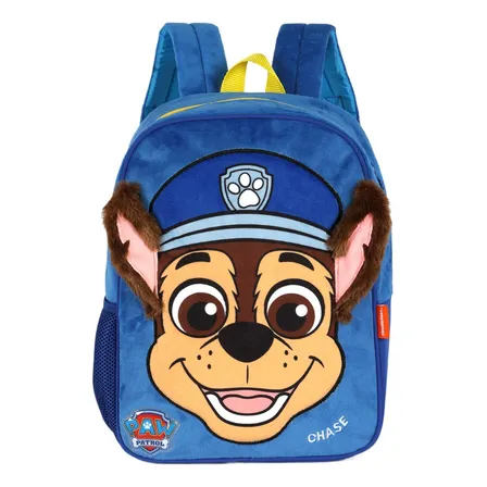 Mochila Escolar Pelucia Fofa Patrulha Canina Is42011pa Cor Azul Desenho Do Tecido Liso