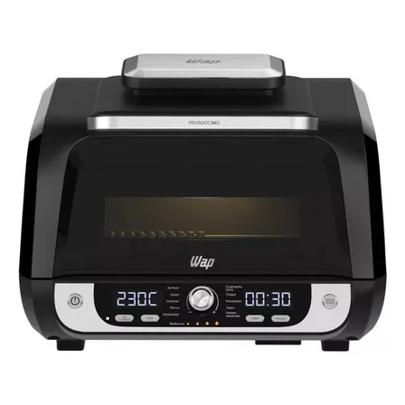 Fritadeira Elétrica Air Fryer 12 Em 1 Barbecue Wap Digital Cor Preto