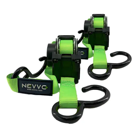 Kit 2 Cinta Catraca Automatica Carga Profissional 680kg Verde