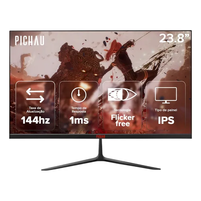 Monitor Gamer Pichau Athen V3 Pro 23.8 Pol Ips Fhd 1ms 144hz