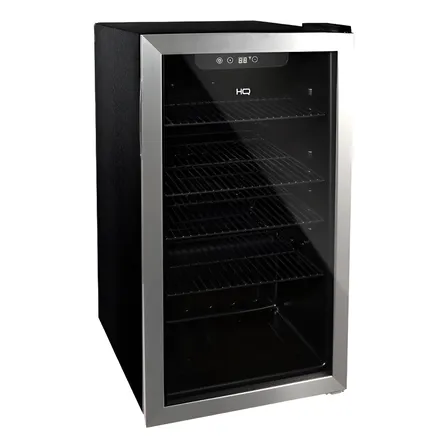 Cervejeira Expositor Vertical Hq Vd 100l Inox Hq-100cevpv Cor Preto