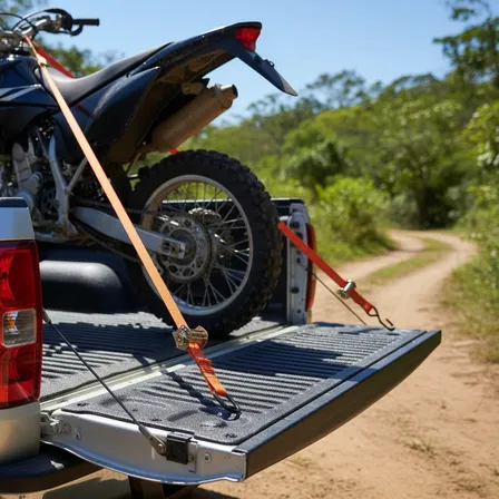 Kit 4x Cinta De Amarração Com Catraca Carro Caminhonete Moto Jetski Laranja