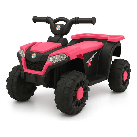 Quadriciclo Eletrico Rosa Bang Toys 6V com Musica e Carregador