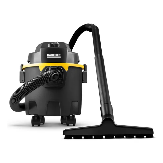 Aspirador De Pó E Água Kärcher Wdl 1 Black (3 Em 1) Função Soprador Compacto E Portátil Alcance De 7,5 Metros 10 L 1500w Preto 220v