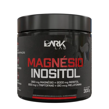 Magnésio E Inositol Taurina Melatonina 300g Dark Lab Limão