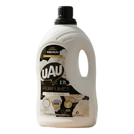Lava Roupas Liquido Uau Inglesa Chá Branco Perfumes 2,7 L