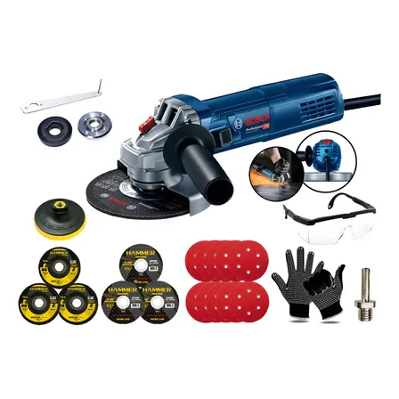 Lixadeira Esmerilhadeira C/ Regulagem Velocidade 900w Bosch Azul 60hz