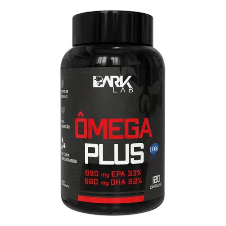 Omega Plus 120 Cápsulas Ômega 3 Dark Lab Sem Sabor