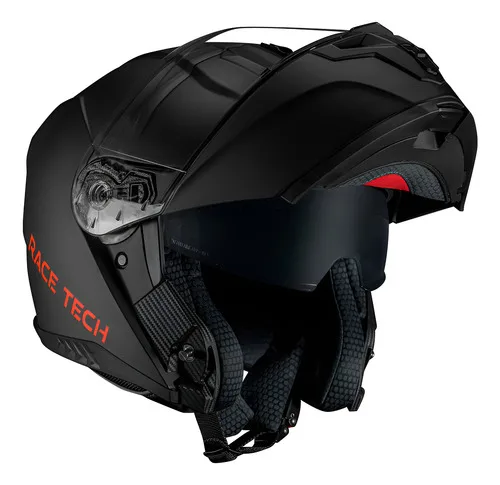 Capacete Race Tech Signal Monocolor Preto Fosco