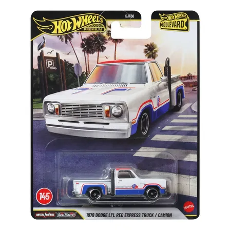Carrinho Miniatura Hot Wheels Premium JHW27 Boulevard 1978 Dodge Li'L Red Express Truck Mattel