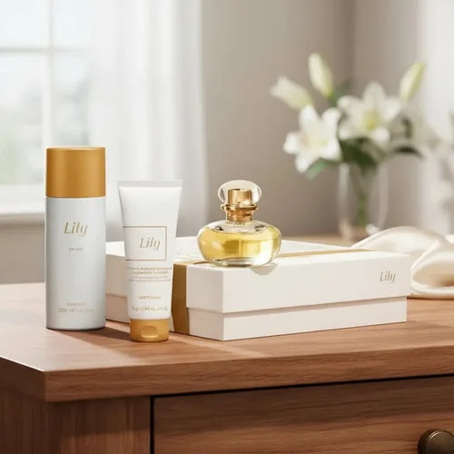 O Boticário Lily Presente Feminino 3 Itens: Eau De Parfum, Creme, Splash