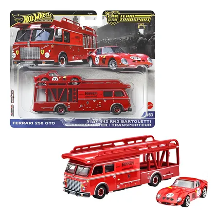 Hot Wheels Team Transport Ferrari 250 Gto Fiat 642 Mattel