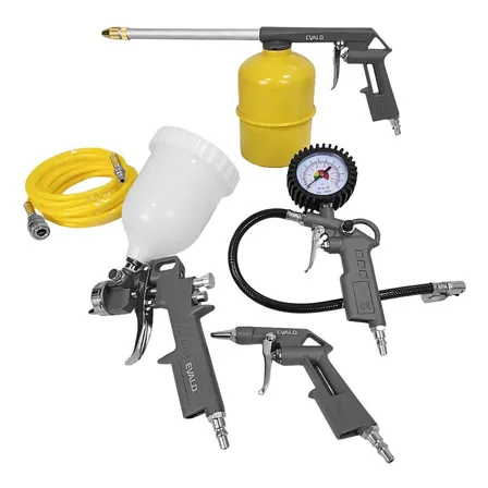 Kit Multiuso Para Compressor Com 5 Peças Ekmc-sp Evald