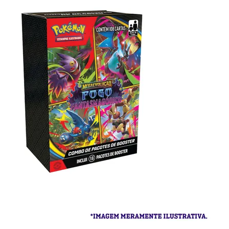 Combo De Booster Pokémon Me02 Fogo Fantasmagórico Pokémon