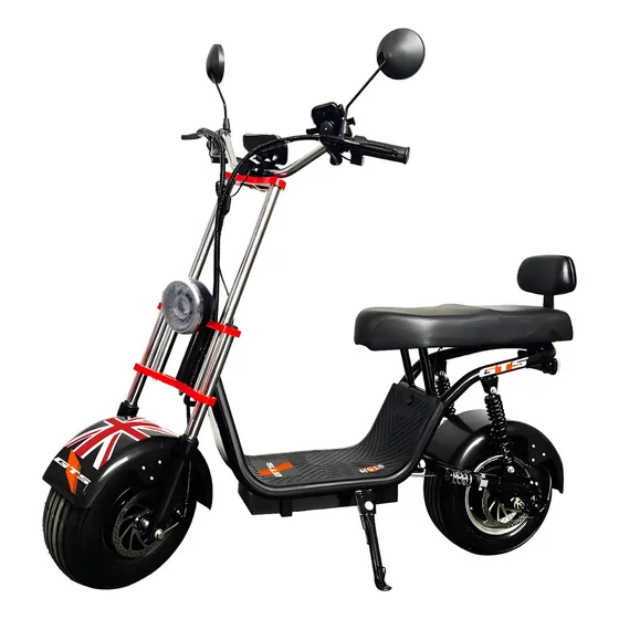 GTS MG-16 scooter bicicleta elétrica 1000w bateria lithiun 48v 32km/h preto