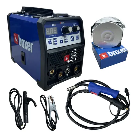 Maquina De Solda Mig Sem Gas Bivolt Mig 0 Zero Boxer Soldas Azul
