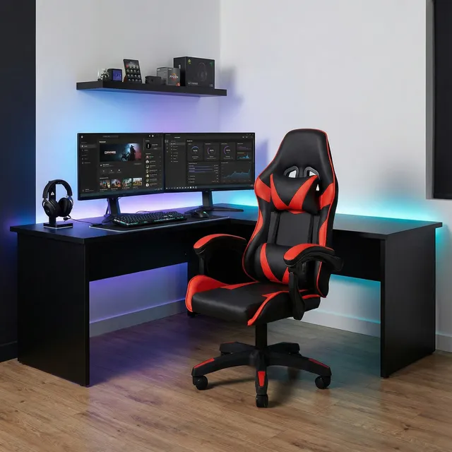 Cadeira Gamer Sniper Healer Preto/vermelho