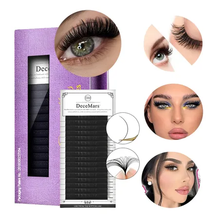 Bysl Cilios 3d D 007 Hibrido D 8-12mm Resistente Extensões Cílios Volume Russo Cílios Mega Volume Super Macio Bandeja Cílios Individuais Cílios Postiços Semipermanentes Clássicos