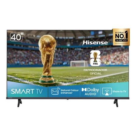 Hisense Smart Tv Fhd 40 Polegadas 40a4nv Com Hdr10, Dts Virtual X, Compatibilidade Alexa E Google Home