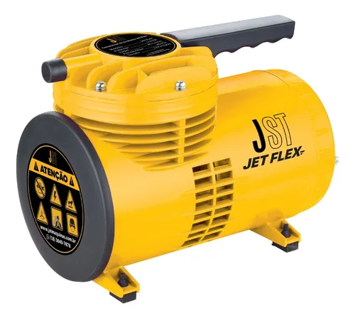 Compressor De Ar Direto Portátil Jet Flex 1/4hp Jst Amarelo 60hz 127v Monofásica